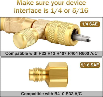 Home & Auto AC Valve Core Remover Installer Tool
