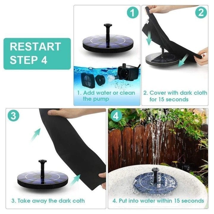 (Summer Sale- SAVE 47% OFF) Solar-Powered Bird Fountain Kit (Buy 2 get FREE SHIPPING)