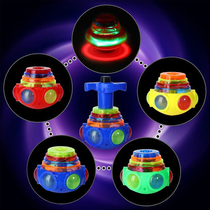 🔥BIG SALE - 45% OFF🔥 Music Flashing Spinners Toy With Launcher