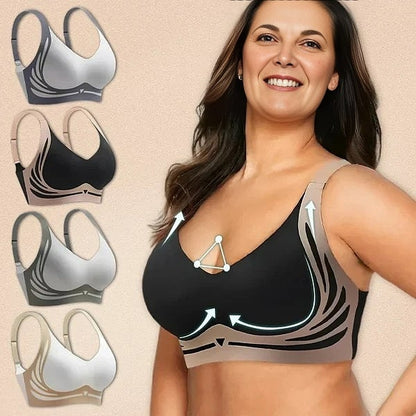 🔥🎁Super gather bra | Wireless Push-up Bra👍No more sagging breasts