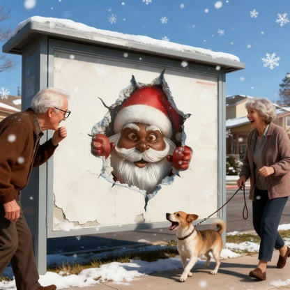 💥Cyber Monday🎁"Santa's Breaking In!" 🎅🏿🎅2D Creative Christmas Wall Stickers