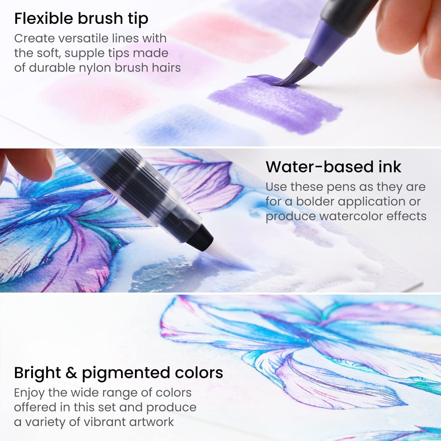 Watercolor nylon Brush Pen Sets🔥