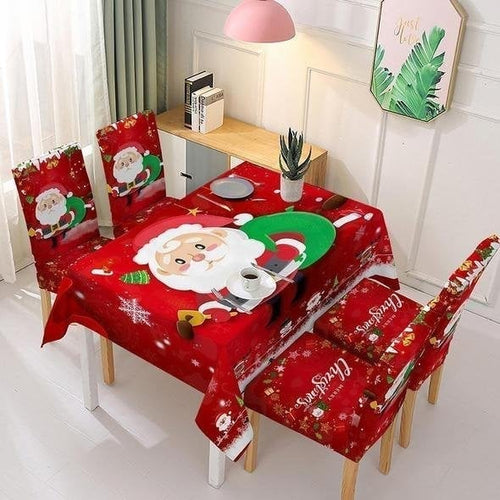 🎅Christmas Tablecloth Chair Cover Decoration
