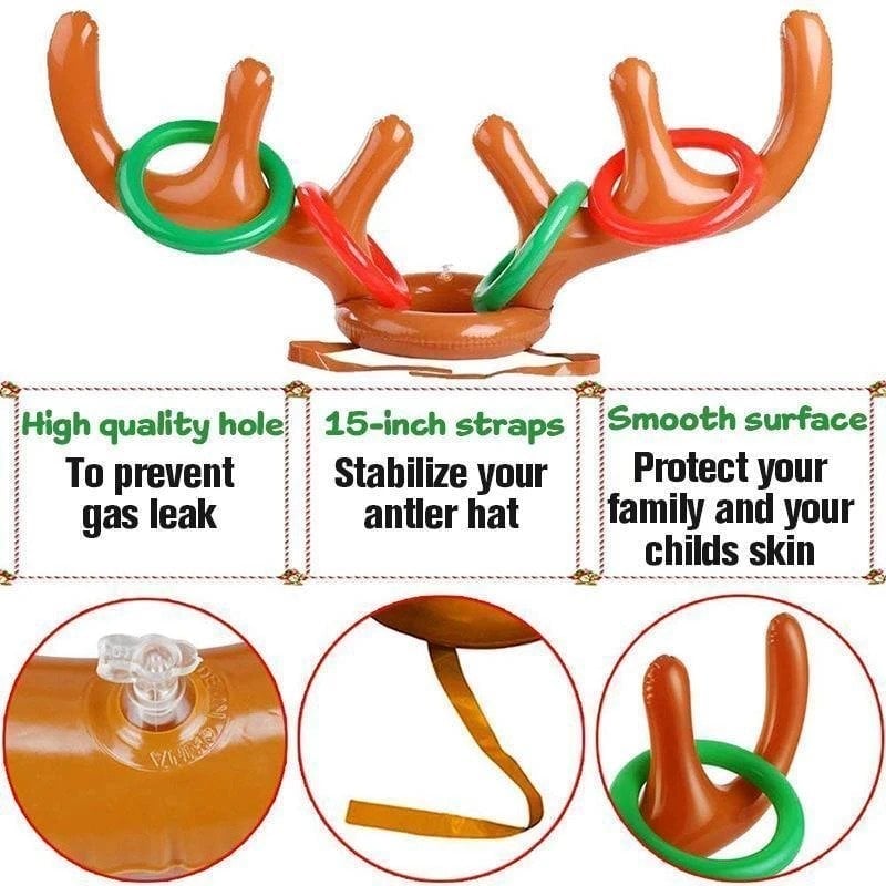 🌲Christmas Reindeer Ring Toss Game