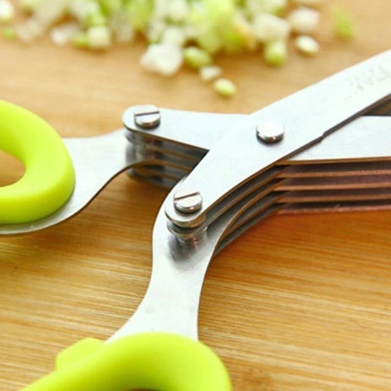 🔥🔥 5 Blade Kitchen Salad Scissors