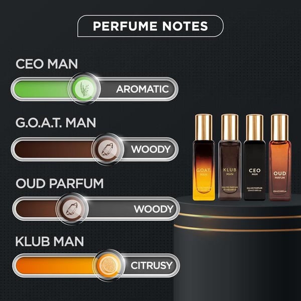 Perfume Gift Set for Men | 4  Minis