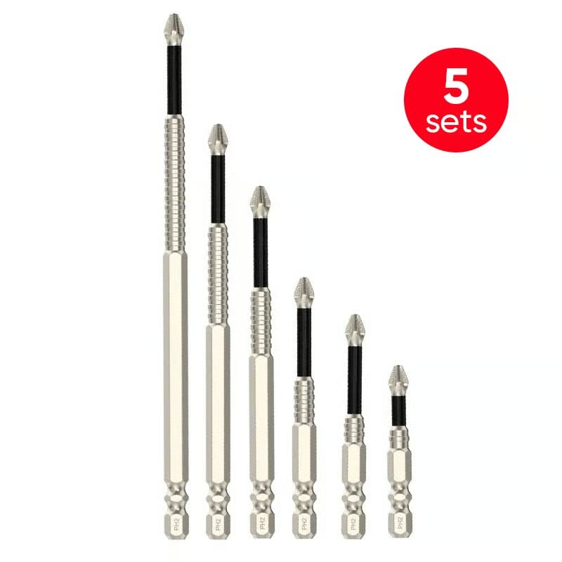 High-Magnetic Screwdriver Drill Bit Set
